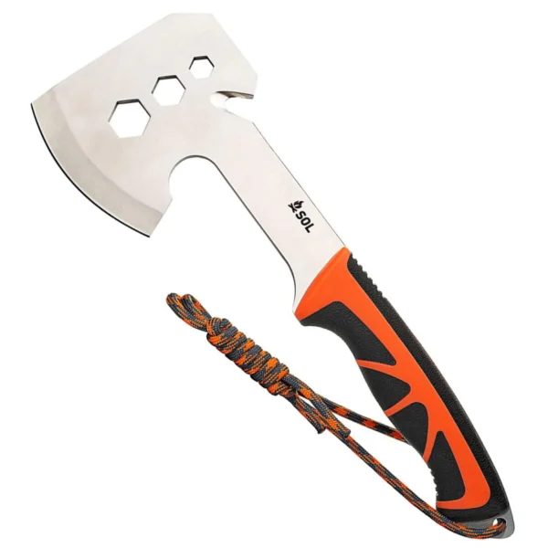 تصویر تبر با آتش زنه چندکاره SOL مدل camp hatchet