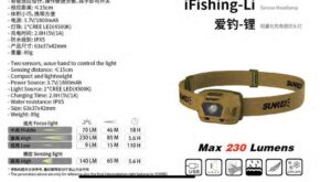 چراغ پیشانی سانری مدل IFISHING LI - تصویر 8