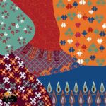 اسکارف تیداسان مدل طاووس