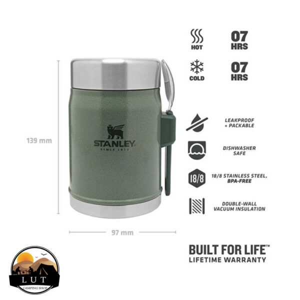 ظرف غذای استنلی 400 میلی VACUUM FOOD JAR