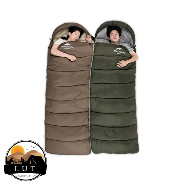 تصویر کیسه خواب الیاف نیچرهایک مدل Naturehike U350 - مستطیلی، کامفورت -1°C، وزن 1.7 کیلوگرم، قابل اتصال و چندمنظوره