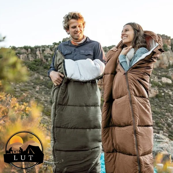 تصویر کیسه خواب الیاف نیچرهایک مدل Naturehike U350 - مستطیلی، کامفورت -1°C، وزن 1.7 کیلوگرم، قابل اتصال و چندمنظوره