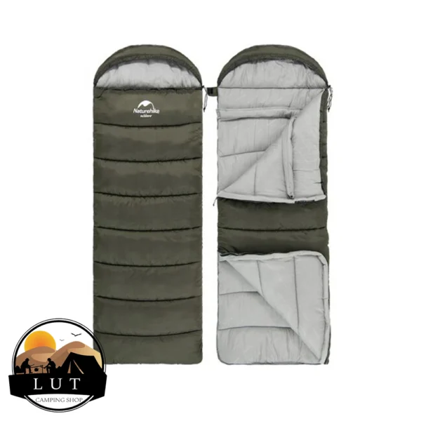 تصویر کیسه خواب الیاف نیچرهایک مدل Naturehike U350 - مستطیلی، کامفورت -1°C، وزن 1.7 کیلوگرم، قابل اتصال و چندمنظوره