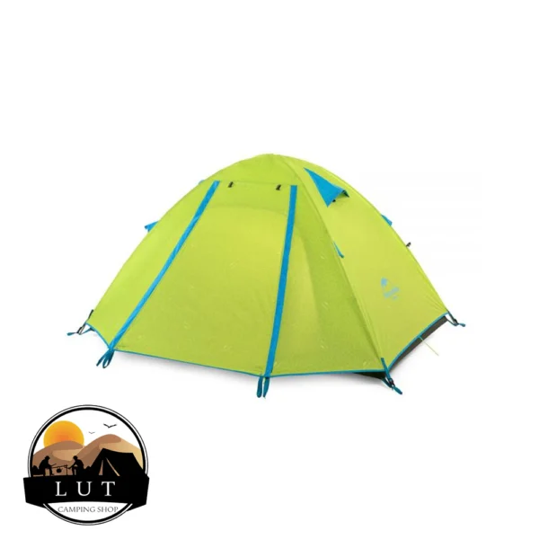 تصویر چادر نیچرهایک دو نفره مدلNaturehike P Series، ضدآب 3000mm، محافظت UV +50، میله‌های آلومینیومی 7001، طراحی ساده و نصب سریع، مناسب برای کمپینگ و کوهنوردی