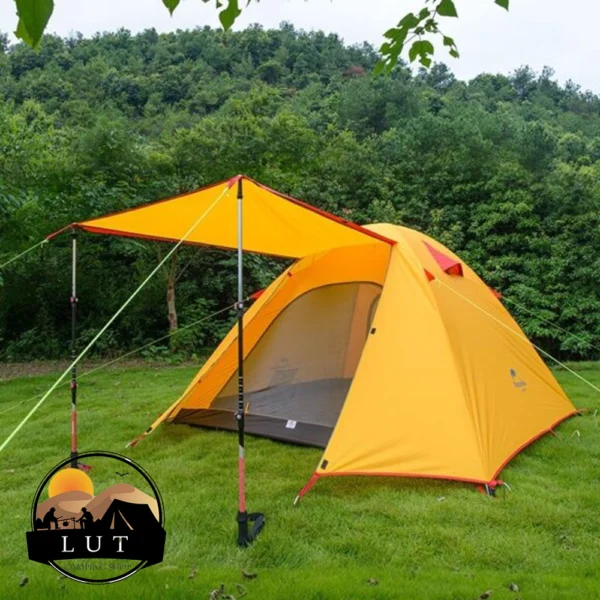 تصویر چادر نیچرهایک دو نفره مدلNaturehike P Series، ضدآب 3000mm، محافظت UV +50، میله‌های آلومینیومی 7001، طراحی ساده و نصب سریع، مناسب برای کمپینگ و کوهنوردی
