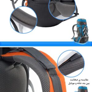 کولهپشتی حرفهای نیچرهایک Naturehike NH70B070-B: ظرفیت 70 لیتر، طراحی ارگونومیک، جنس مقاوم پلیاستر و نایلون با فریم آلومینیومی، ضدآب، مناسب کوهنوردی و طبیعتگردی - تصویر 18