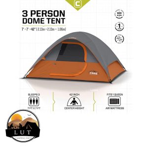 چادر 3 نفره دوپوش برند CORE مدل40001 Core 3 Person Dome Tent