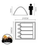 چادر چهار نفره موبی گاردن مدل کولدمونتین 4