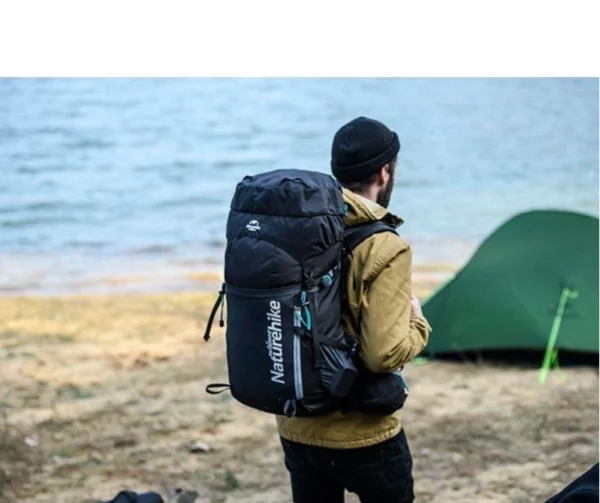 تصویر کوله‌پشتی نیچرهایک مدل Naturehike NH18Y045-Q با ظرفیت ۴۵ لیتر، فریم آلومینیومی و سبک