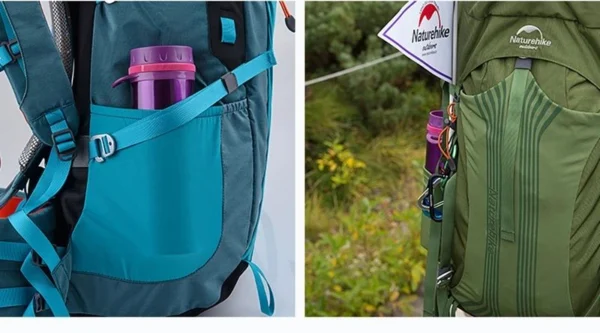 تصویر کوله‌پشتی نیچرهایک مدل Naturehike NH16Y020-Q، با ظرفیت 55 لیتر، فریم آلومینیومی، سیستم حمل CR نسل دوم