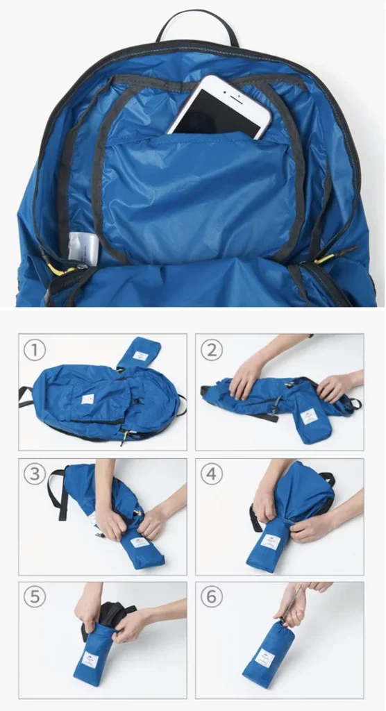 کوله‌پشتی (کوله حمله) مدل Naturehike NH17A017-B، ضدآب، سبک، 22 لیتری، مناسب طبیعت‌گردی و سفر - تصویر 7