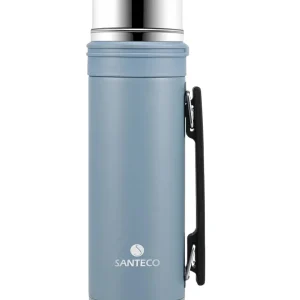 فلاسک استیل سانتکو مدل Santeco ASPEN، یک لیتری، ضد نشت، دوجداره، حفظ دما 24 ساعته، ایده‌آل برای ورزش و کمپینگ - لوت کمپینگ (9)