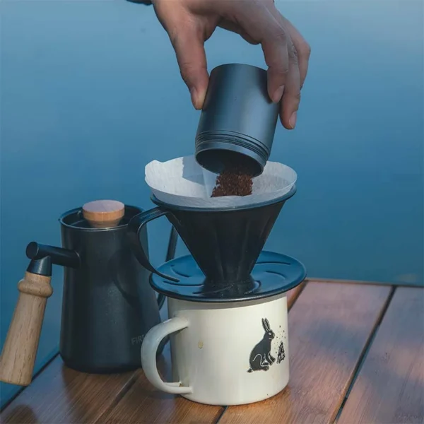 تصویر استیل قهوه فایر مپل مدل FireMaple Orca Pour Over لوت کمپینگ 14