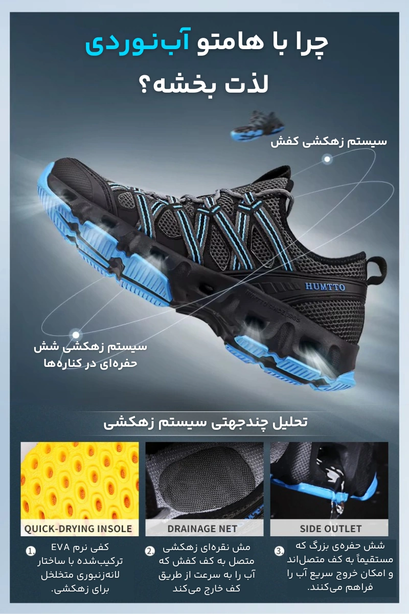 کفش آب‌نوردی زنانه هامتو مدل HUMTTO 610049 (5)