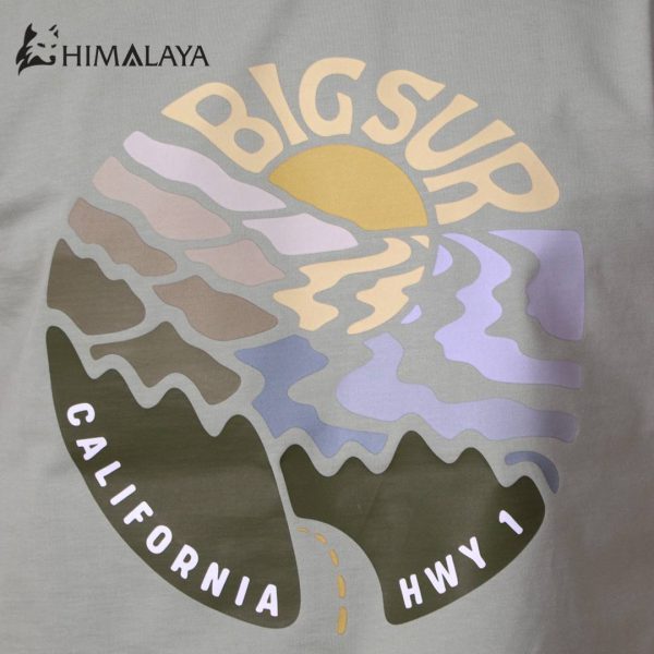 تصویر تیشرت پنبه‌ای مردانه هیمالیا مدل CM21، طرح Big Sur