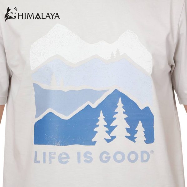 تصویر تیشرت پنبه‌ای مردانه هیمالیا مدل CM21، طرح Life is Good