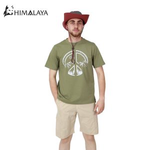 تیشرت پنبه‌ای مردانه هیمالیا مدل CM21، طرح کوه و درخت - تصویر 2
