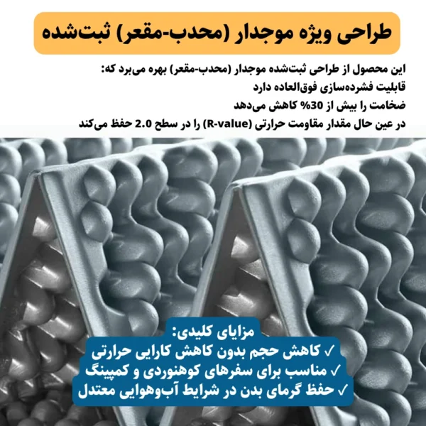 زیرانداز آکاردئونی مونتین اسپرینگ مدل Mountain Spring C3-L (1)