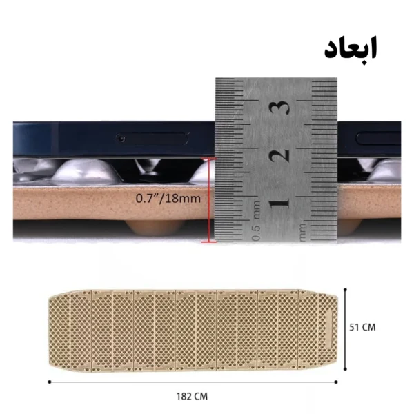 تصویر زیرانداز فومی تاشو کوهنوردی مونتین اسپرینگ مدل M1A Mountain Spring