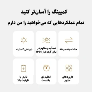 چراغ کمپ چندکاره و پاوربانک نیچرهایک مدل Moonlight Plus CNK2300DQ017 (4)