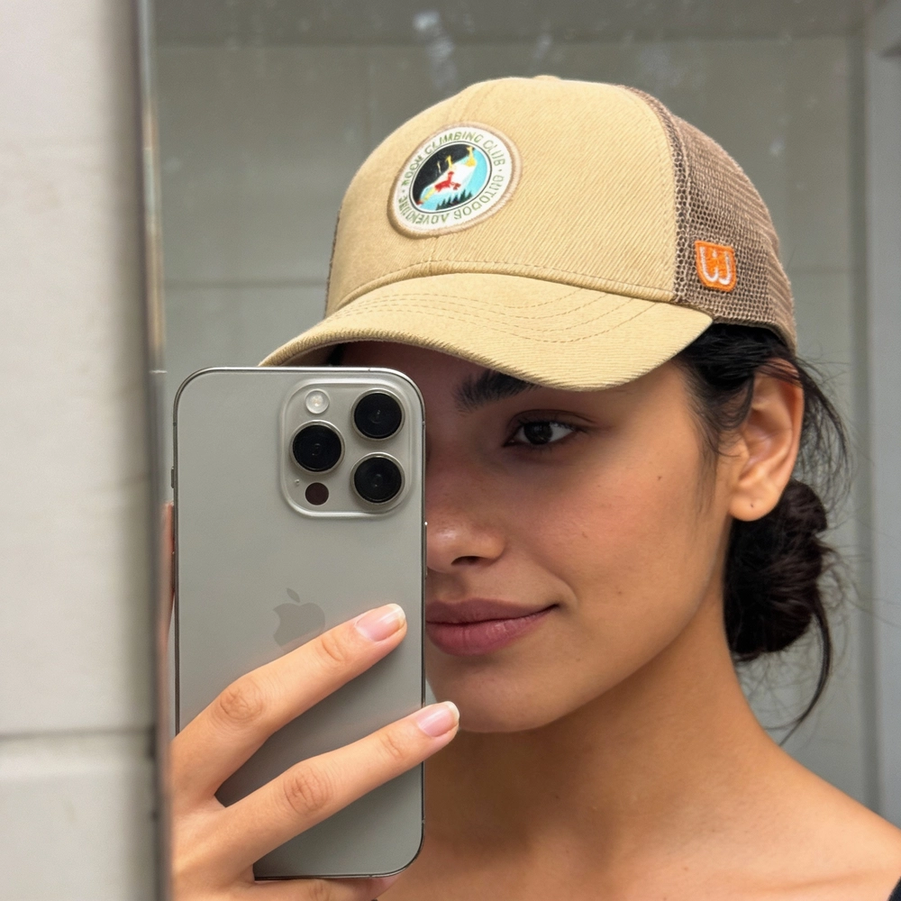 کلاه نقابدار هیمالیا طرح Rock Climbing Club رنگ کرم