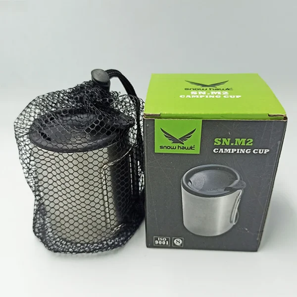 لیوان استیل دوجداره 220 میلی لیتری Snow Hawk مدل SN-M2 (1)