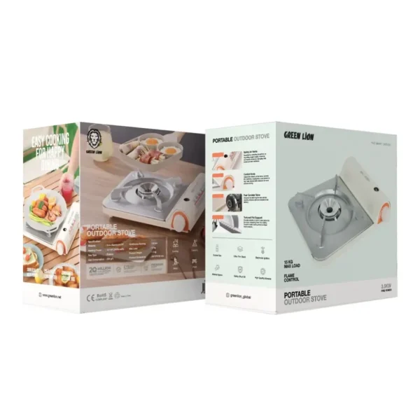 اجاق‌گاز پرتابل Green Lion 3.5KW مدل GNP35KWSTVBG، مناسب کمپینگ و طبیعت‌گردی - تصویر 6