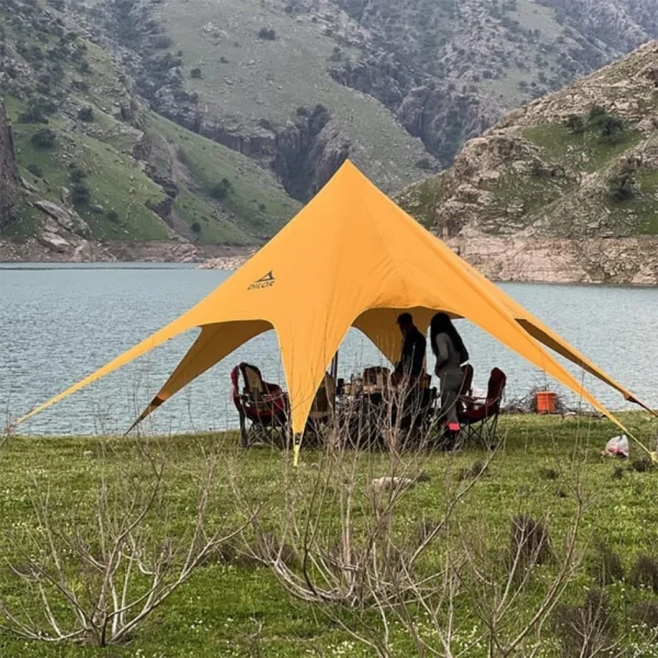 سایبان ستاره‌ای کمپینگ استارتنت دیلور سایز بزرگ قطر ۱۴ متری - تصویر 2