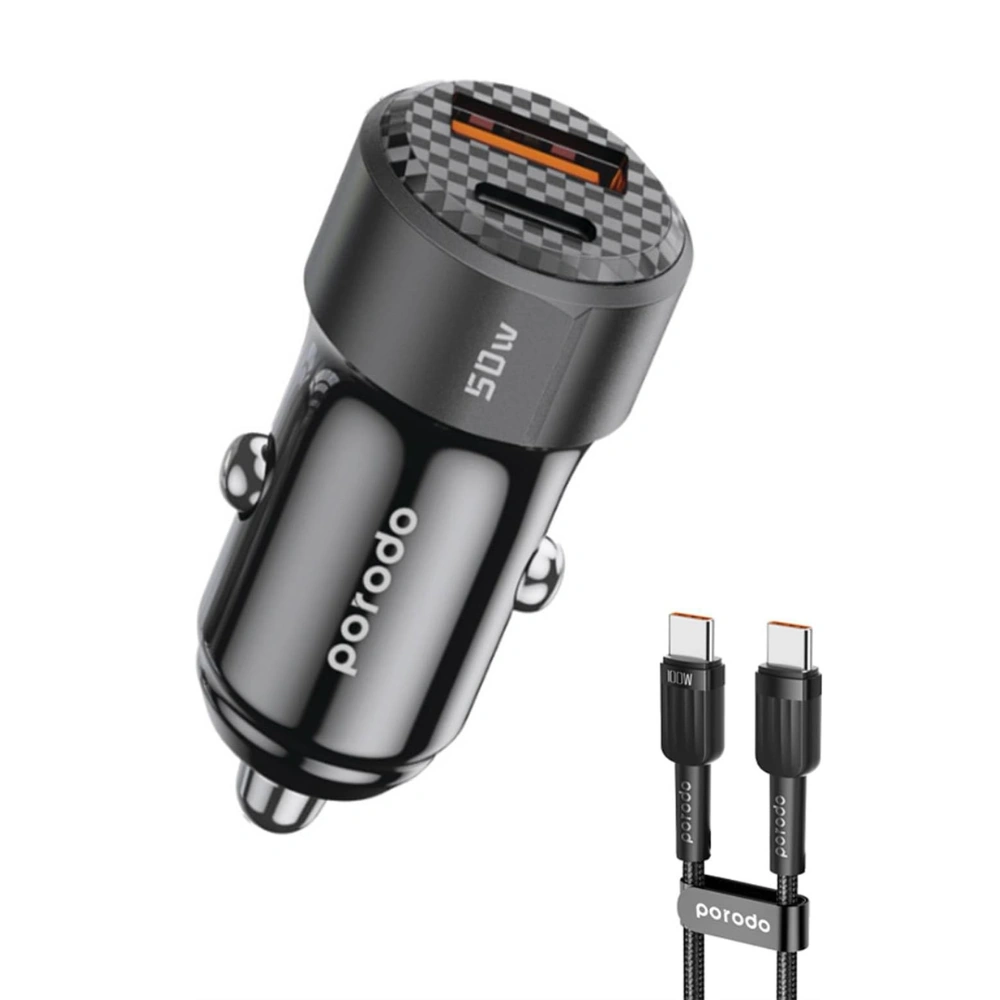 شارژر فندکی 50 وات پرودو مدل PD-CC50WC (2)