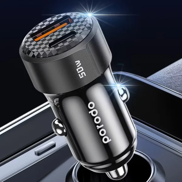 شارژر فندکی 50 وات پرودو مدل PD-CC50WC (8)