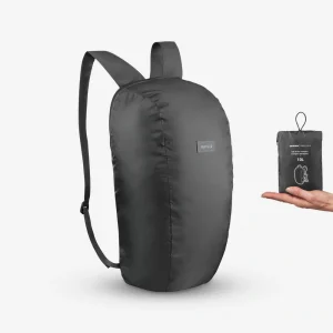 کوله‌ حمله  Quechua FORCLAZ 10L مدل Travel، فوق‌سبک، مقاوم و کم‌جا - مشکی