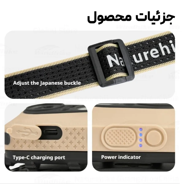 لامپ پیشانی نیچرهایک مدل Naturehike CNK2450ZM015 (2)