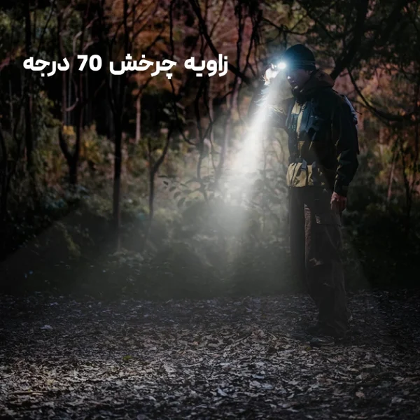 لامپ پیشانی نیچرهایک مدل Naturehike CNK2450ZM015، سبک، ضدآب و مجهز به سنسور حرکتی - تصویر 15