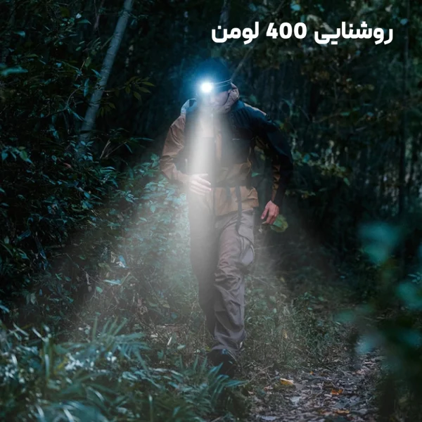 لامپ پیشانی نیچرهایک مدل Naturehike CNK2450ZM015، سبک، ضدآب و مجهز به سنسور حرکتی - تصویر 10